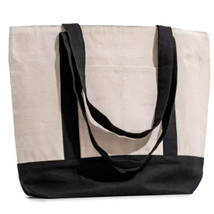 Quality Big Canvas Tote Bag Large Capacity Shopping Bag Cotton Print Letter Beach Tote Bag