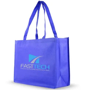 Recyclable Cold or Warm Washed 80 GSM Non Woven Polypropylene Material Silk Screen Printed Custom Logo Tote Bags