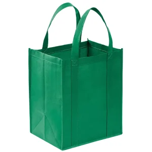 Recyclable Custom Non woven Tote Bags Color and Size Waterproof 80g Film Covered Fabric Screen Printed Shoulder Handle