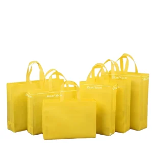 Recyclable Eco Friendly Bag Non Woven Thermal Fabric Foldable Tote Bag Hand Length Handle Customizable for Business Shopping