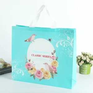 Recyclable Eco Friendly Bag Non Woven Tote Bag Heat Transfer Printing Customizable Cartoon Design Heat Seal Closure Home
