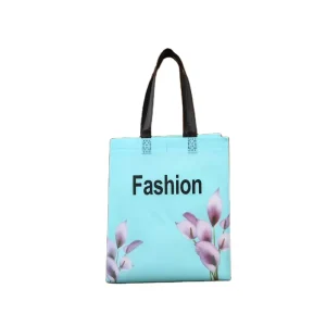 Recyclable Eco Friendly Non Woven Thermal Laminated Tote Bag Aqueous Coating Hand Length Handle Custom Logo for Shopping Gift