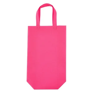 Recyclable Non Woven Reusable Tote Bag with PP Webbing Handles for Grocery Shopping and T shirt Use Custom Logo Option