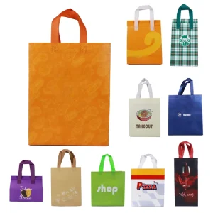 Recyclable Non Woven Tote Bag Customizable Silk Screen Digital Printing Reusable Shopping Tote Hand Length