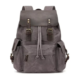 Retro Unisex Denim Backpack Double Shoulder Travel Bag Outdoor Student Schoolbag Sports Durable Water-Resistant Cotton Lining