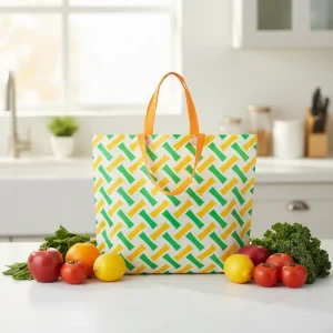 Reusable Colourful Non woven PP Tote Bag with Custom Logo for Brand Promotion