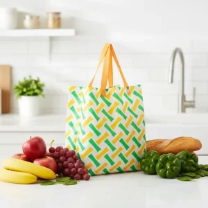 Reusable Colourful Non woven PP Tote Bag with Custom Logo for Brand Promotion