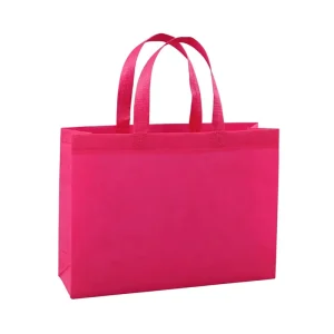 Reusable Durable Sturdy Non-Woven Biodegradable Recyclable Tote Shopping Bags Custom Logo Packaging Groceries Retail Products
