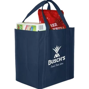 Reusable Eco Friendly Non Woven Cloth Custom Printed Grocery Bag Shopping Tote Bags with strong handles