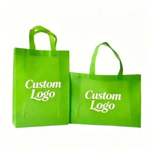 Reusable Foldable Shopping Solid Color Grocery Convenient Nonwoven Tote Storage Handbag