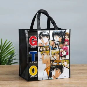 Reusable Moisture Proof BOPP Laminated Gravure Printed PP Non Woven Biodegradable Eco friendly Zipper Bag Flexiloop Handle