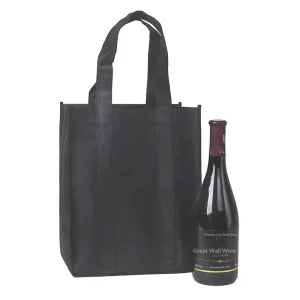 Reusable Non Woven Multi Function Tote Bag with Custom Logo Hand Length Handle Multiple Colors Available 6 Bottle Capacity