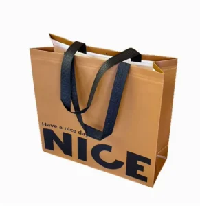 Reusable Non Woven Shopping Bags Foldable Totes Bag with Handles Grocery Handbag Bulk for Woman Man
