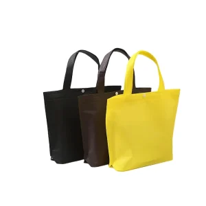Reusable Non Woven Tote Bags with Reinforced Handles for Grocery