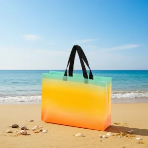 Reusable Non woven Tote with Full Color Custom Print