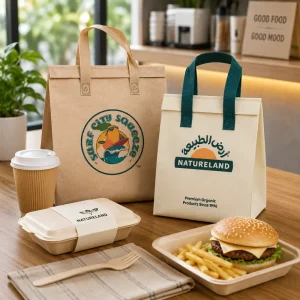 Reusable Thermal Food Delivery Bag Custom Printed Insulated Takeaway Packaging Supplier