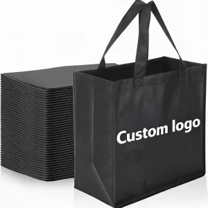 Reusable Tote Bags Custom Printed Fabric Reusable Shopping Bag With Logo Grocery Non Woven Bag