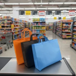 Reusable Washable Durable Biodegradable Non Woven Tote Bag Customized Design for Exhibition Grocery Promotional Shopping Gift