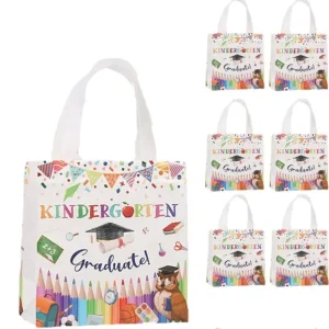 School Graduation Gift Bag Letter-Printed Waterproof Non-Woven Tote Bag Recyclable for the Graduation Season