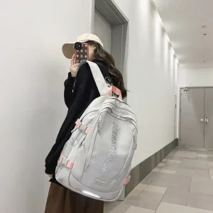 Schoolbag College Students Simple Casual Travel Computer Backpack Unisex Fashion Brand Instagram High School Large Capacity