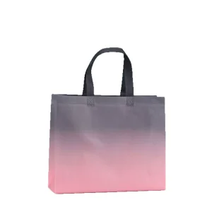 Screen Printed Thermal Non Woven Logo Tote Bag Reusable Supermarket Shopping Bag Custom Logo High end Gift Handle