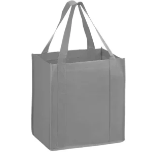 Screen Printed Water Spun Non Woven Fabric Logo Tote Bag Custom Reusable Supermarket Shopping Bag Silk Screen Printed Hand