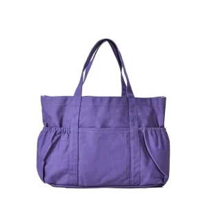 Simple Reusable Cotton Canvas Shopping Tote Bags Recyclable Feature