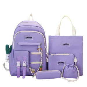 Simple Trendy Backpack Casual All Matching Backpack Student Large Capacity Schoolbag One Piece Dropshipping