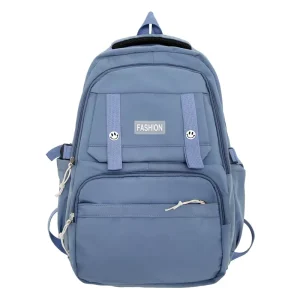 Simple Waterproof Letter Pattern Abrasion School Backpack Boys Girls Large Capacity High Appearance Campus