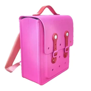 Small Cute Kids Jelly Color Bag with Charms Rubber Washable EVA Backpack