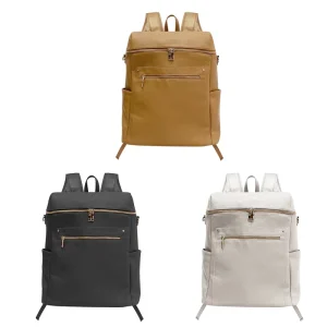 Soft Vegan Leather PU Waterproof Zipper Closure Large Backpack Multi-use Custom Bags