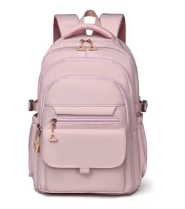 Solid Color Backpack Japanese Style Simple Design Large Capacity Durable Casual School Travel Bag Other Backpacks