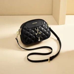 Spring Outing Women’s Best Selling High End Single Shoulder Crossbody Bag Shell Shape Solid Color Quilted Diamond Zipper