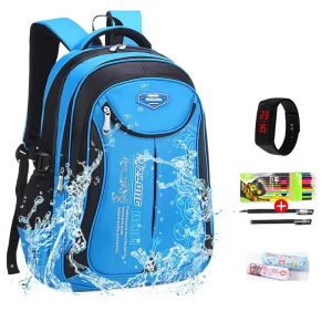 Stationery Cartoon Animal Girl Kids School Backpack Bag Set for Boy