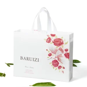 Stitched Laminated Non Woven Fabric Eco friendly Recyclable Tote Bag Custom Printed Logo Custom Color Custom Size