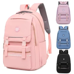 Stylish Oxford Polyester Large capacity Laptop Backpack Curved Shoulder Strap Water resistant School Bag Trendy Casual