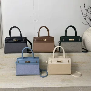 Summer New Arrival Single Strap Polyester Lining Zip Closure Retro Colorblock Shoulder Bag for Women
