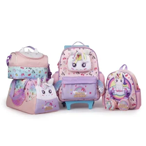 Superctue Custom OEM 4 in 1 School Backpack Set Back to School Lunch Bag Sports Bag Kids School Bag