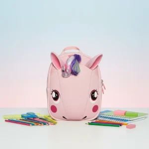 Supercute 3D Neoprene Fashion Waterproof Zipper Cartoon Comfortable Children Student Backpack Back to School Unicorn for Kids