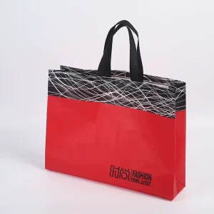 Supermarket Eco Friendly Grocery Tote Bag Red Animal Prints Promotional Shopping Item