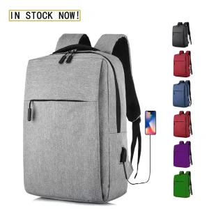 Sympathybag OEM Custom Logo High Quality USB Charging Port Waterproof Smart Casual Sports School Travel Laptop Backpack Bag