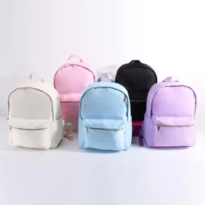 Teenager College Students Boys Girls Nylon Backpack Gold Zipper 15inches Large Capacity Back to School Waterproof School Bags