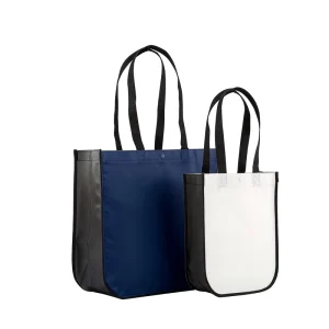 Thickened Waterproof Blue Non-woven Shopping Bag Reusable Light Soft Recyclable Customized Color Factory