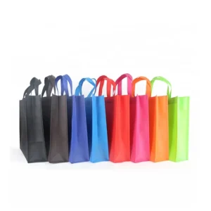 Tote Bags Custom Printed Recyclable Fabric Non Woven Shopping Bags with logo