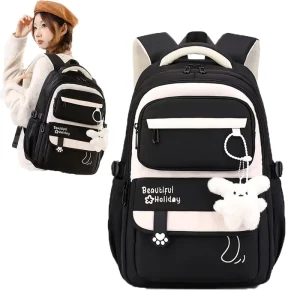 Trending Waterproof Large Capacity Student Backpack Comfort Adjustable School Backpack Cute Kids School Bags for Girls
