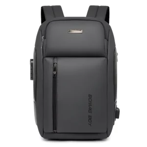 Trendy Large Capacity Backpack Casual Business Travel College Student Schoolbag Oxford Cloth Polyester Lining