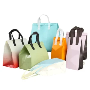 Uchampak Custom Printed Logo Non Woven Cooler Bag Insulated Thermal Takeaway Lunch Food Delivery Bag