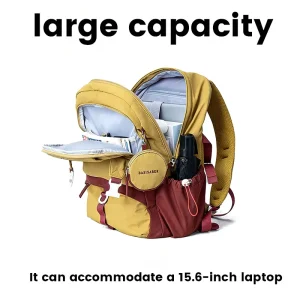 Uniquely Shaped Nylon Waterproof Business Laptop Backpack School Backpack Large Capacity 33L Lightweight 0.7kg Casual Bag