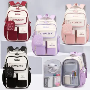 Unisex Fashion Waterproof Student Backpack for School Kids & Teenagers Large Capacity 20-36L Packable Daily Use