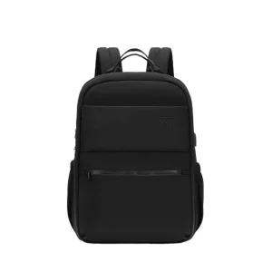 Unisex Fashionable Backpack Waterproof Wear-Resistant Customizable Logo Zipper Closure Polyester Lining School Use Men Women